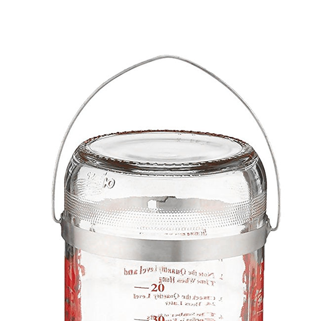 The "Apex-32" High-Capacity Glass Hummingbird Feeder Station | 32 oz. Heavy-Gauge Nectar Reservoir | Best-1
