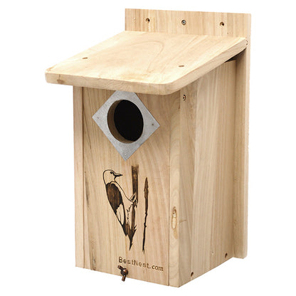 The "Hairy & Red-Bellied" Woodpecker House | Professional Nesting Box | BestNest