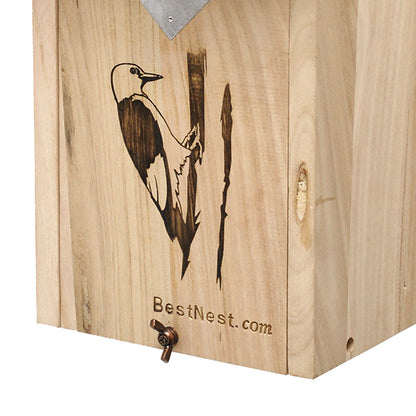 The "Hairy & Red-Bellied" Woodpecker House | Professional Nesting Box | BestNest