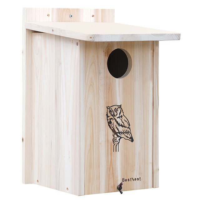 The 'Hootel' Screech Owl & Kestrel House | BestNest Premium Wooden Owl Nesting Box