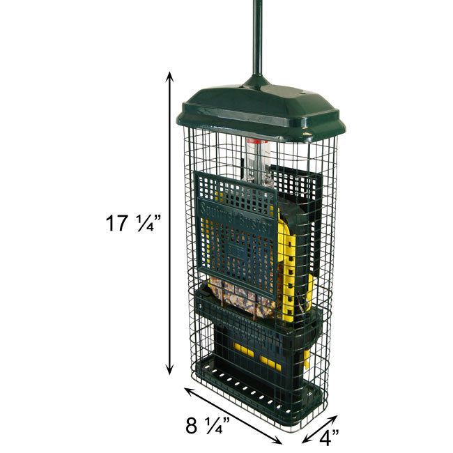 The 'No Suet For You!' Squirrel-Proof Suet Feeder Set