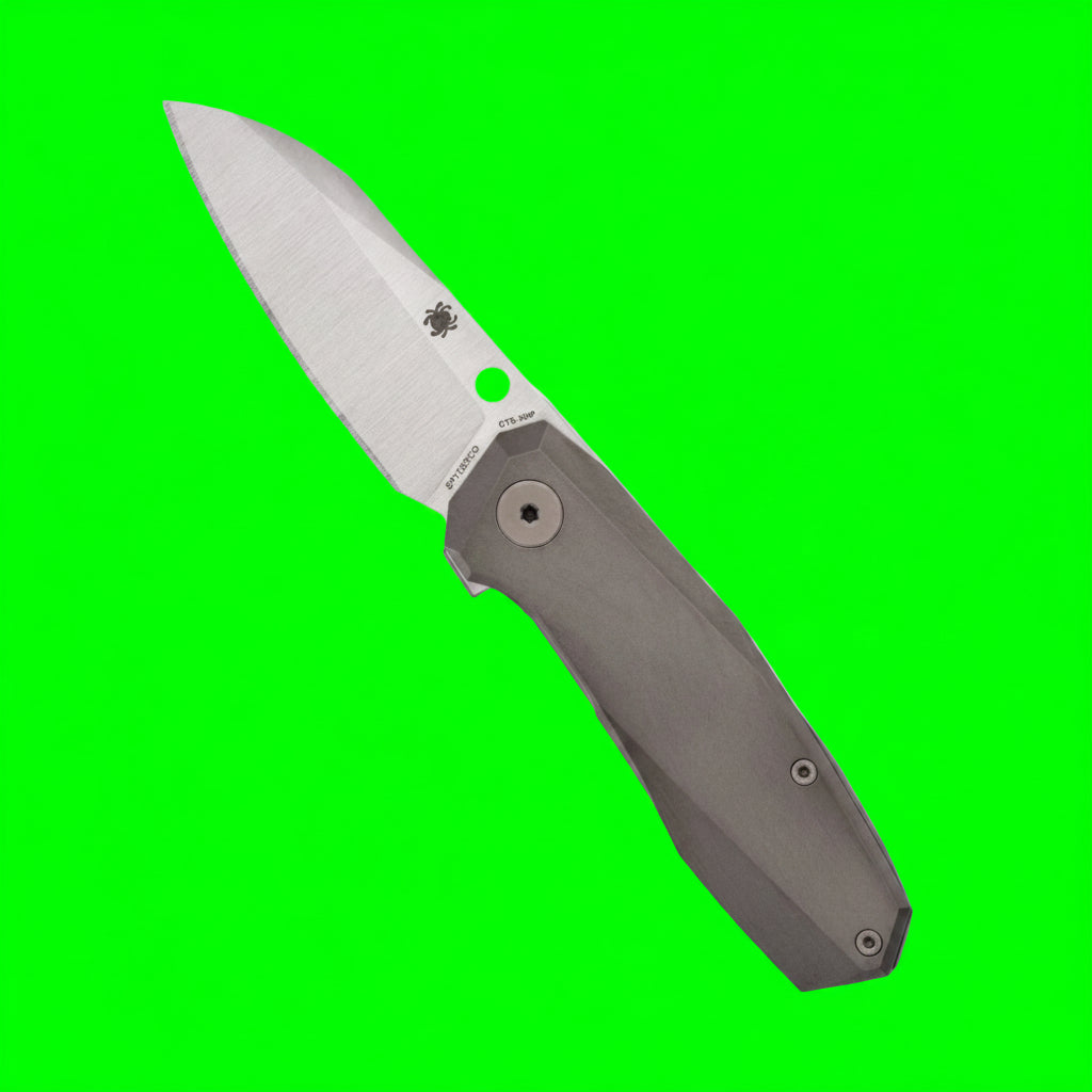 The 'Slysz Precision' Folding Knife | Spyderco Techno 3 CTS-XHP Titanium Frame Lock Field Instrument