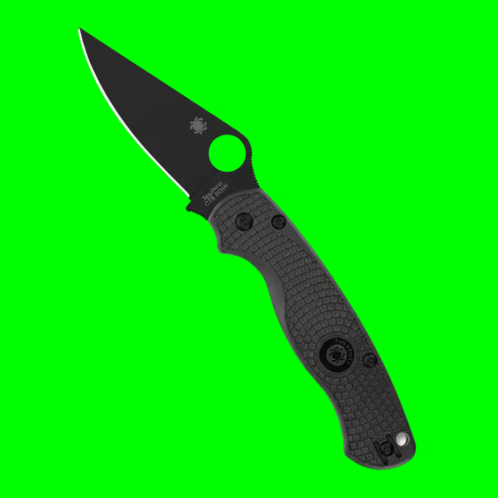 The 'Shadow Para' Folding Knife | Spyderco PM2 Lightweight CTS-BD1N DLC Compression Lock Field Instrument