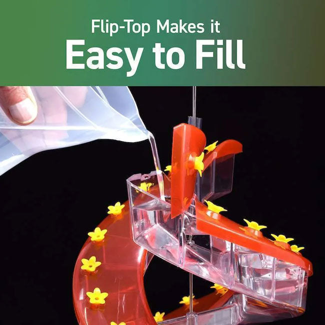 The "Double-Helix" 32-Port Cascade Sanctuary | Helical High-Capacity Hummingbird Feeder Station | Cascade