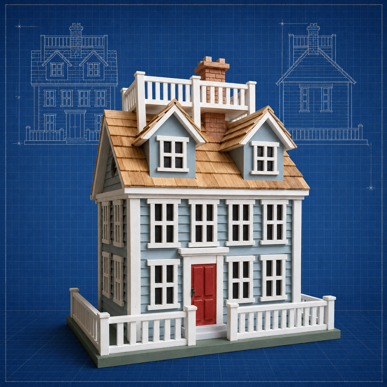 The ‘Mackinac Manor’ Colonial Birdhouse