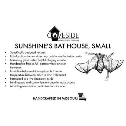 The "Sovereign-100" Bat House Conservation Bundle | Dual-Chamber Nursery Habitat Bat Box | Coveside Conservation