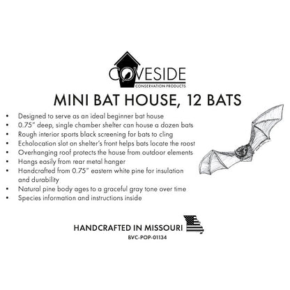 The "Sentinel-12" Bat House Conservation Bundle | Single-Chamber Nocturnal Habitat | Prime Retreat