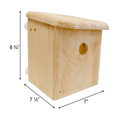 The "Vantage-Window" Window Bird House | Clear View Nesting Box | Coveside Conservation