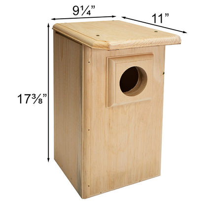 The "Nocturnal Sentinel" Owl House | Small Raptor Nesting Box | Coveside Conservation