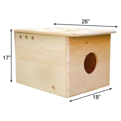 Coveside "Farmland Sentinel" Barn Owl House – Artisan White Pine