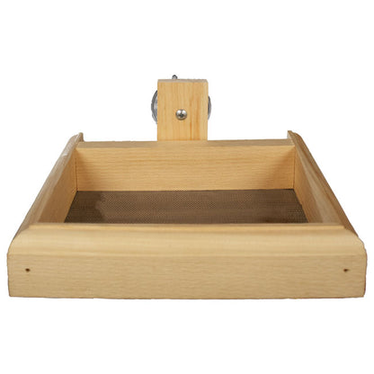 The "Horizon-Mini" Pine Window Bird Feeder | Open-Architecture Window Station | Coveside Conservation