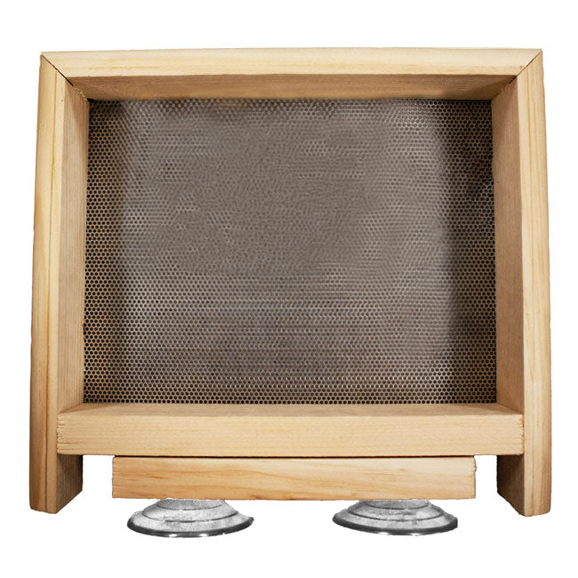 The "Horizon-Mini" Pine Window Bird Feeder | Open-Architecture Window Station | Coveside Conservation