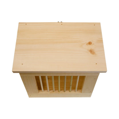 The 'Squirrel Slammer' Feeder | Coveside Conservation Eastern White Pine Squirrel Jail Feeder
