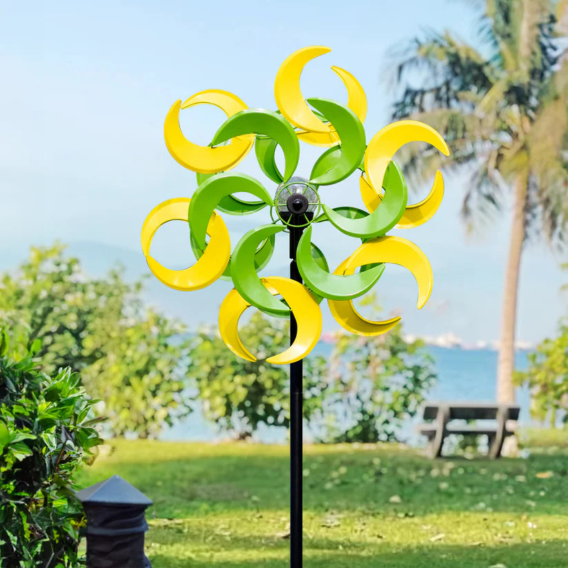 The 'Harvest Moon' Solar Kinetic Wind Spinner