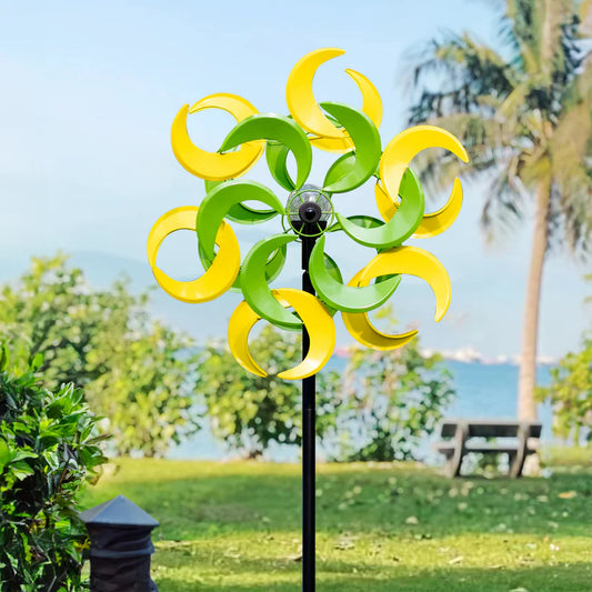 The 'Harvest Moon' Solar Kinetic Wind Spinner