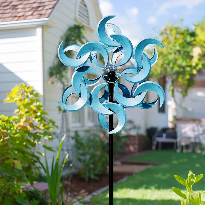 The 'Once in a Blue Moon' Solar Kinetic Wind Spinner