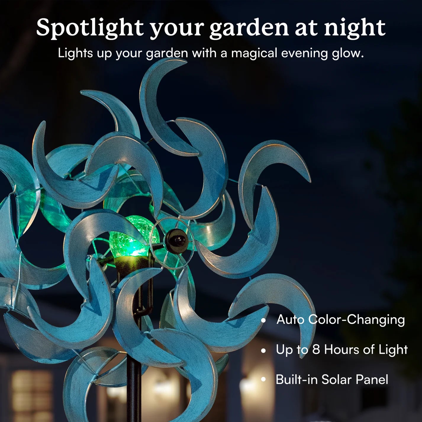 The 'Once in a Blue Moon' Solar Kinetic Wind Spinner