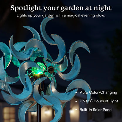 The 'Once in a Blue Moon' Solar Kinetic Wind Spinner