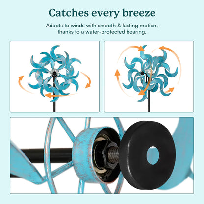 The 'Once in a Blue Moon' Solar Kinetic Wind Spinner