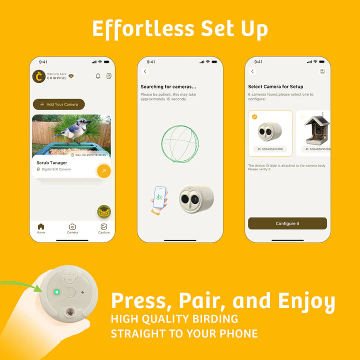 The 'VideOwl-4K' Smart Camera | Birds Choice Chirpful AI-Powered Wildlife Observer