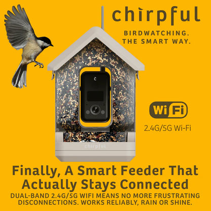 The 'Apex-4K' Smart Feeder | Birds Choice Chirpful AI-Powered Camera Bird Box