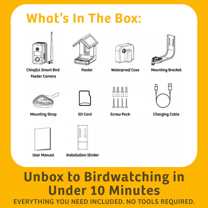 The 'Apex-4K' Smart Feeder | Birds Choice Chirpful AI-Powered Camera Bird Box