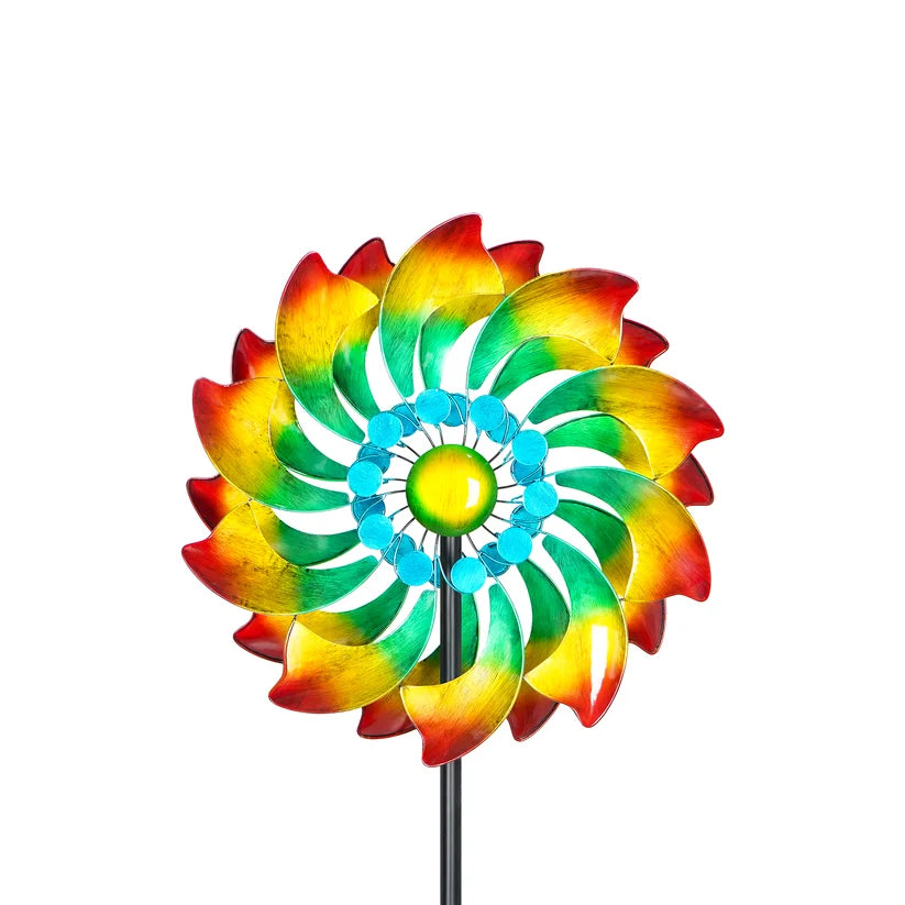 The 'Chromatic Tempest' Kinetic Wind Spinner