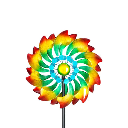 The 'Chromatic Tempest' Kinetic Wind Spinner
