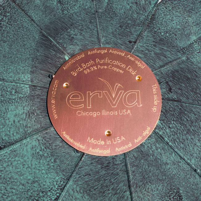 The 'Copper Stopper' Bird Bath Purification Discs | Erva Tool & Die Antimicrobial Copper Discs — 4-Pack