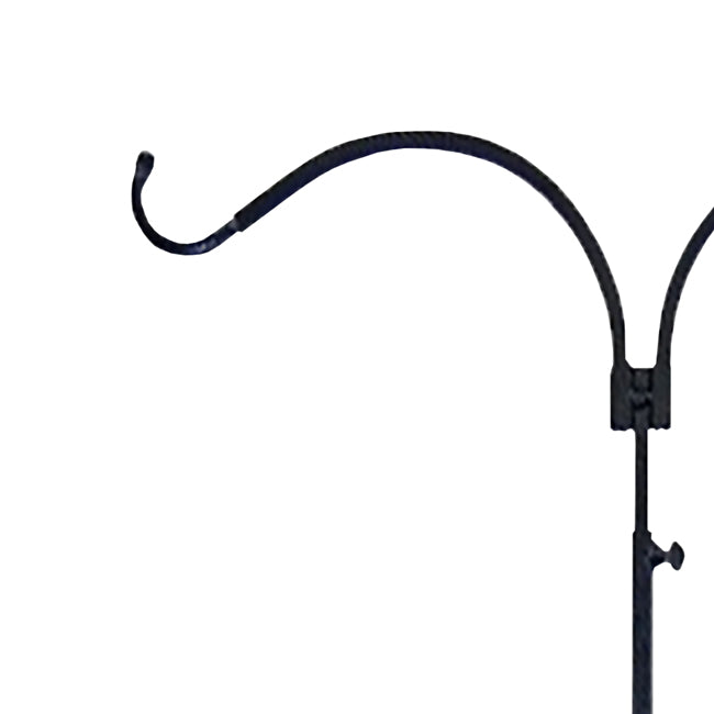 The "Telescope-86" Square-Steel Estate Foundation | 86" Adjustable Double Shepherd Hook | Erva Tool & Die