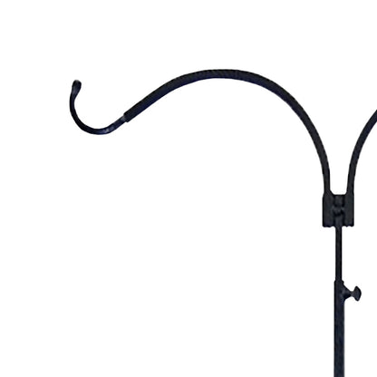 The "Telescope-86" Square-Steel Estate Foundation | 86" Adjustable Double Shepherd Hook | Erva Tool & Die