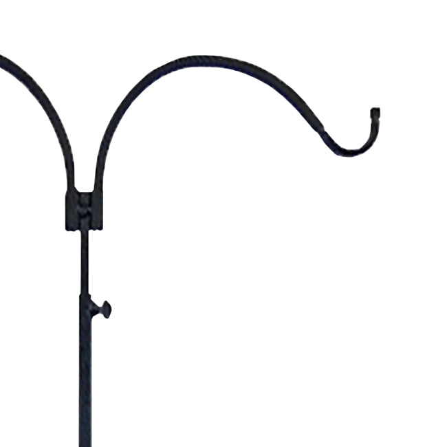 The "Telescope-86" Square-Steel Estate Foundation | 86" Adjustable Double Shepherd Hook | Erva Tool & Die