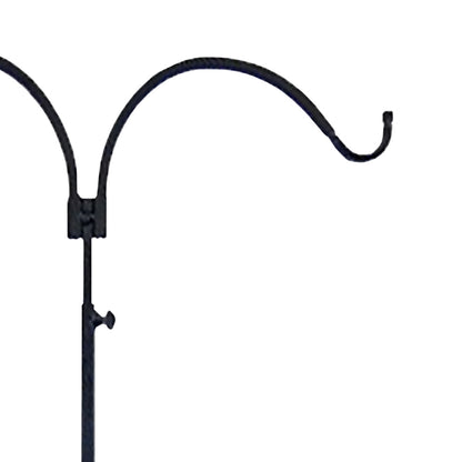The "Telescope-86" Square-Steel Estate Foundation | 86" Adjustable Double Shepherd Hook | Erva Tool & Die