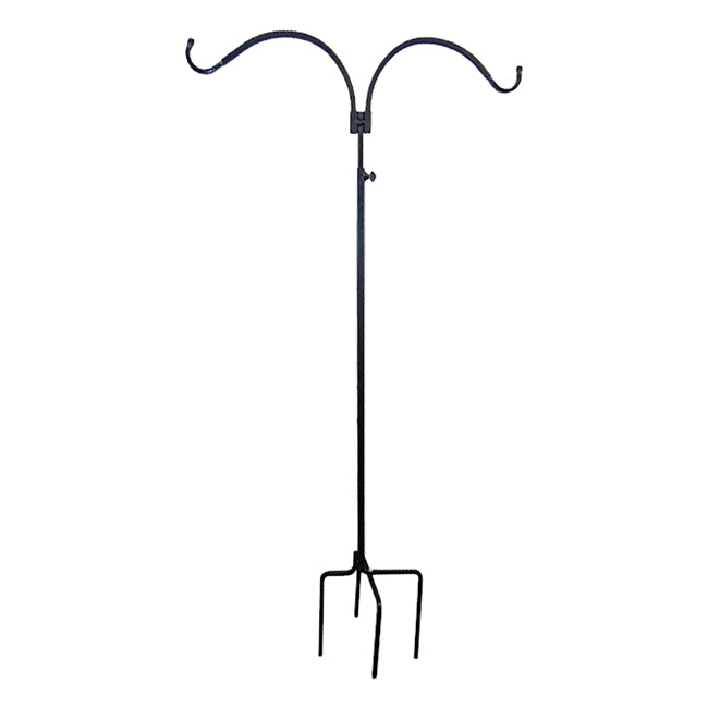 The "Telescope-86" Square-Steel Estate Foundation | 86" Adjustable Double Shepherd Hook | Erva Tool & Die