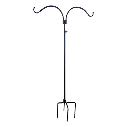 The "Telescope-86" Square-Steel Estate Foundation | 86" Adjustable Double Shepherd Hook | Erva Tool & Die