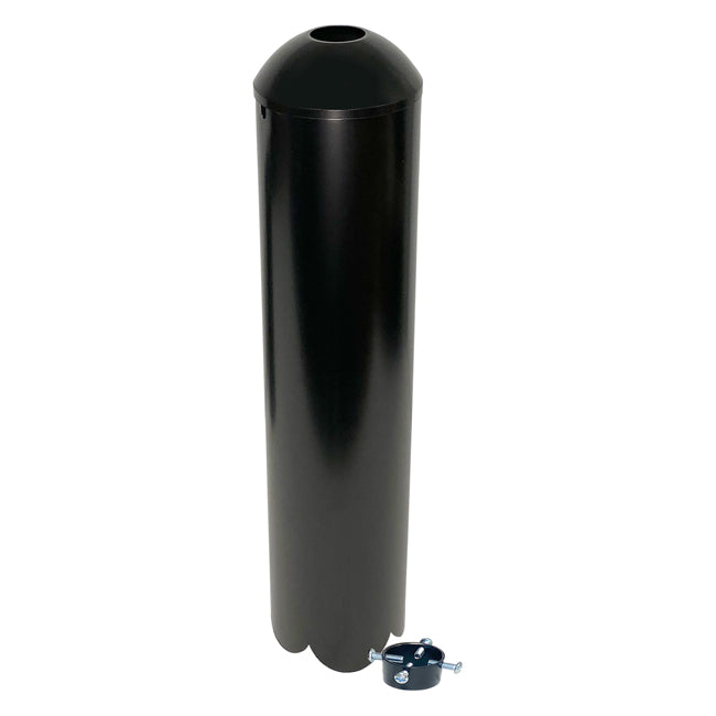 The 'Dead End' Pole Baffle | Erva Domed Top Raccoon & Squirrel Guard, Galvanized Steel
