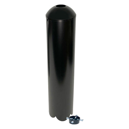 The 'Dead End' Pole Baffle | Erva Domed Top Raccoon & Squirrel Guard, Galvanized Steel