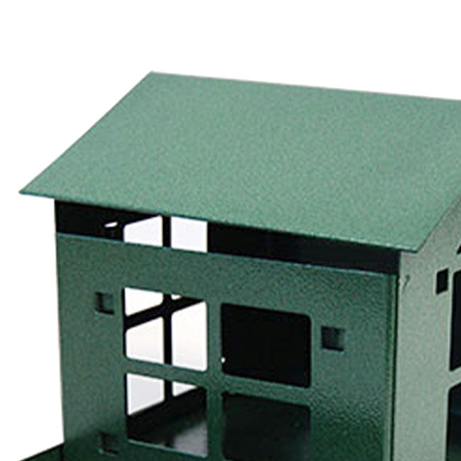 The 'Shell Shack' Squirrel Feeder | Erva Tool & Die USA-Made Steel Squirrel Feeder with Viewing Window