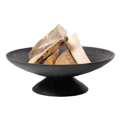The Crucible & Dragon Fire Set | 23-Inch Cast Iron Fire Pit | Wood Burning Fire Bowl | Esschert Design