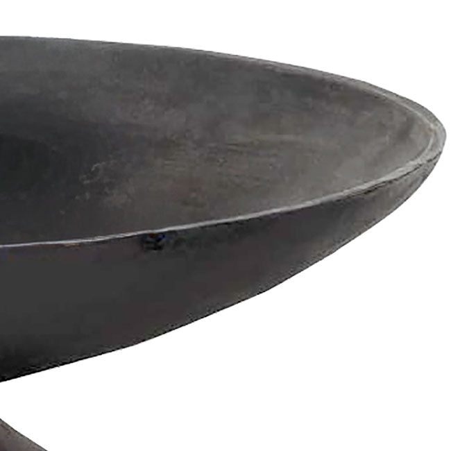 The Crucible & Dragon Fire Set | 23-Inch Cast Iron Fire Pit | Wood Burning Fire Bowl | Esschert Design