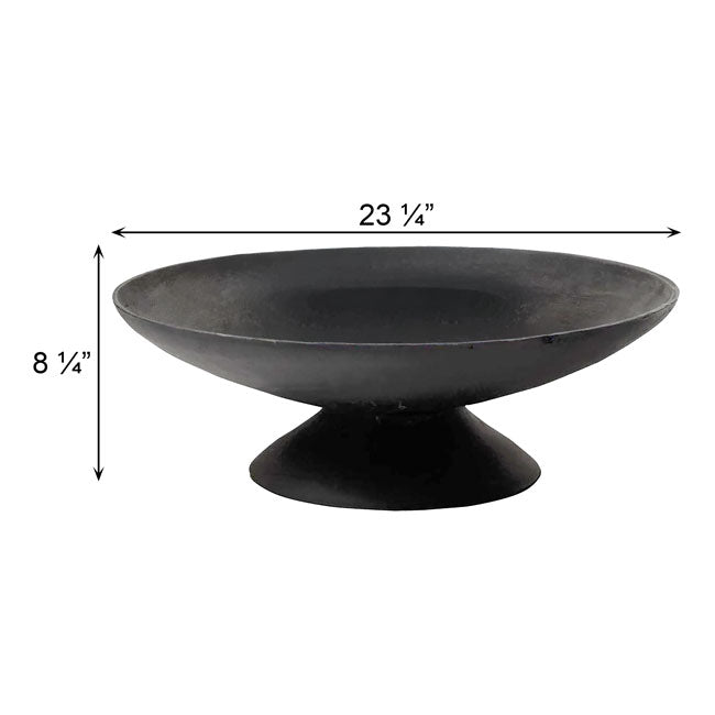 The Crucible & Dragon Fire Set | 23-Inch Cast Iron Fire Pit | Wood Burning Fire Bowl | Esschert Design