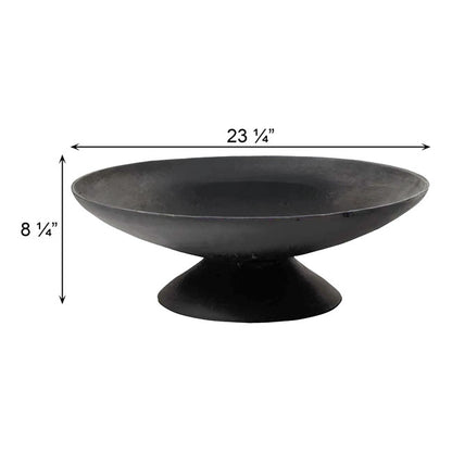 The Crucible & Dragon Fire Set | 23-Inch Cast Iron Fire Pit | Wood Burning Fire Bowl | Esschert Design
