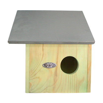 The 'Countryside Bed & Breakfast' Squirrel Habitat Matched Set | Esschert Design Squirrel House, Feeder, Nesting Chips & Premium Seed Blend