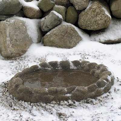 The 'Winter Spring' Heated Bird Bath & Care Set