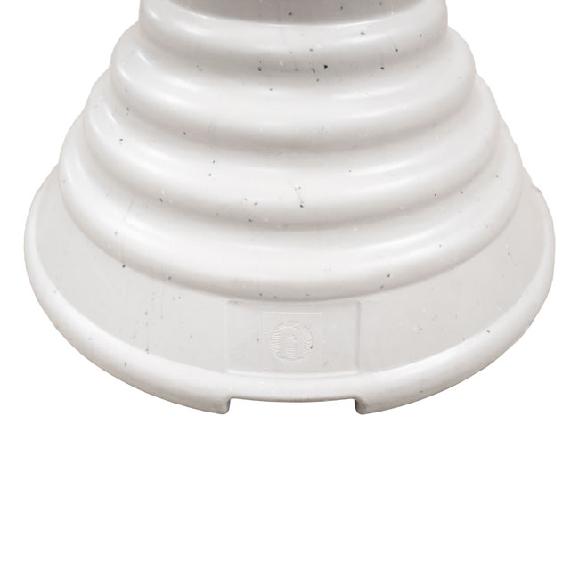 The 'Sky-Rise Spa' Heated Bird Bath & Pedestal | Farm Innovators Scalloped Heated Birdbath | Includes Cord!