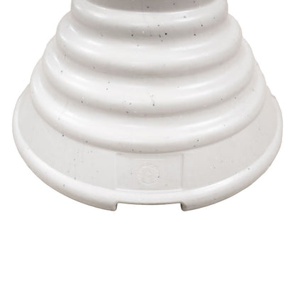 The 'Sky-Rise Spa' Heated Bird Bath & Pedestal | Farm Innovators Scalloped Heated Birdbath | Includes Cord!
