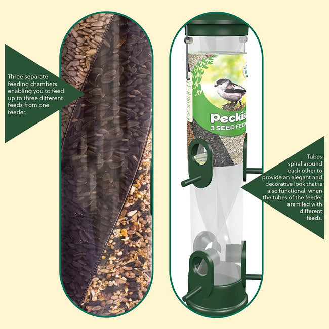 The 'Seed Cyclone' Bird Tube Feeder