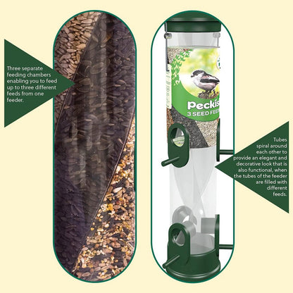 The 'Seed Cyclone' Bird Tube Feeder