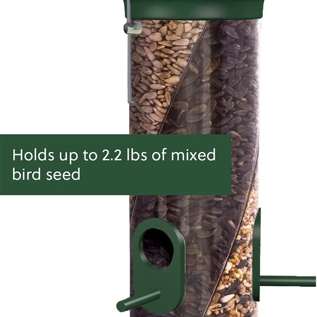 The 'Seed Cyclone' Bird Tube Feeder