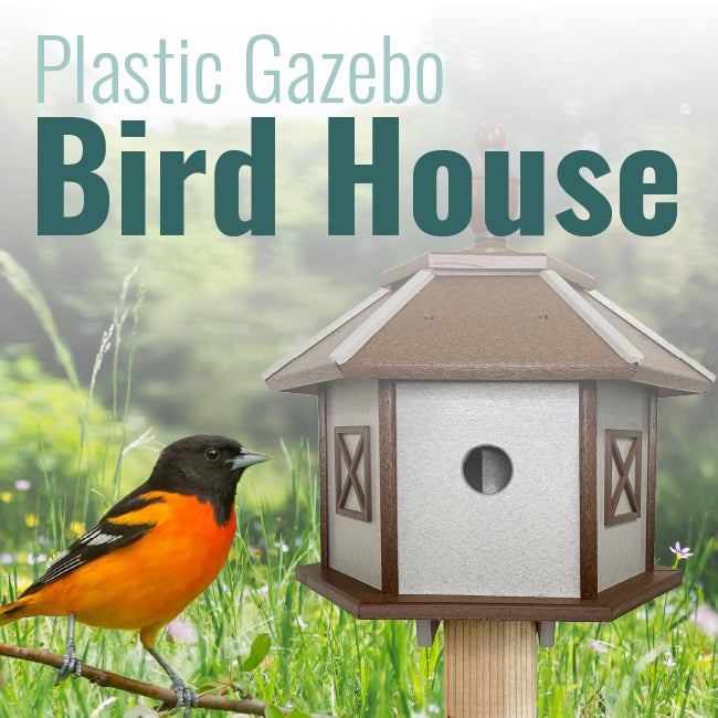 The "Prairie Pavilion" Three-Chamber Gazebo Birdhouse